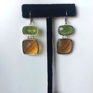 ANNE KLEIN SILVER TONE DROP EARRINGS DILLARDS